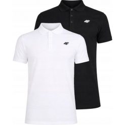 Koszulka polo dla mężczyzn 4F M0770 2-pak. Białe koszulki polo męskie Regatta, m, bez wzorów, z bawełny, bez ramiączek. Za 149.99 zł.