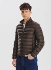 PAKO LORENTE – Brązowa kurtka pikowana. Brązowe kurtki męskie Pako Lorente, na jesień, bez wzorów, bez kaptura. Za 199.99 zł.