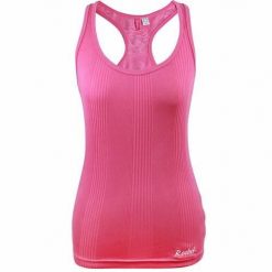 Koszulka treningowa damska Reebok AUWG7760B76. Czerwone bluzki sportowe damskie Reebok, na lato, l, bez wzorów, z bawełny, bez ramiączek. Za 118.00 zł.