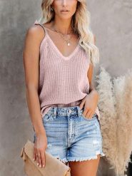 Milan Kiss Top w kolorze jasnoróżowym rozmiar: M. Różowe topy damskie Milan Kiss, m, bez wzorów, ze splotem, bez kołnierzyka. Za 82.83 zł.