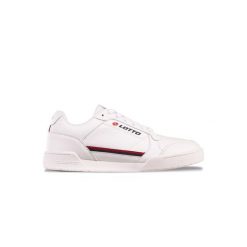 Buty sportowe do chodzenia unisex Lotto NANDU. Białe buty sportowe na co dzień damskie Lotto, bez wzorów, z gumy, trekkingowe. Za 119.99 zł.