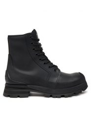 MCQ Alexander McQueen Trapery 777808WIEQ1 Czarny. Czarne buty zimowe męskie MCQ Alexander McQueen, ze skóry, bez zapięcia. Za 4,739.00 zł.