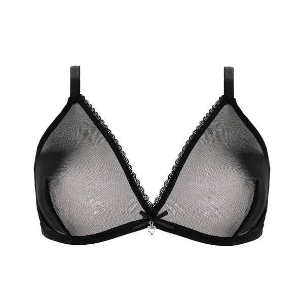 Biustonosz gładki miękki z elastycznym wykończeniem Ivi. Niebieskie biustonosze Intica, bez wzorów. Za 89.00 zł.