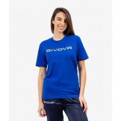 Koszulka Givova Cotton Spot Royal Blue 4XL. Niebieskie bluzki sportowe damskie Givova, xl, z bawełny, bez kołnierzyka, bez ramiączek. Za 60.95 zł.
