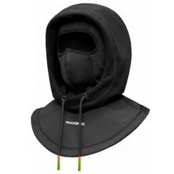 Czapka rowerowa dwuwarstwowa unisex wiatroszczelna i ciepła. Czarne czapki męskie ROCKBROS, bez wzorów, z elastanu, sportowe. Za 115.60 zł.