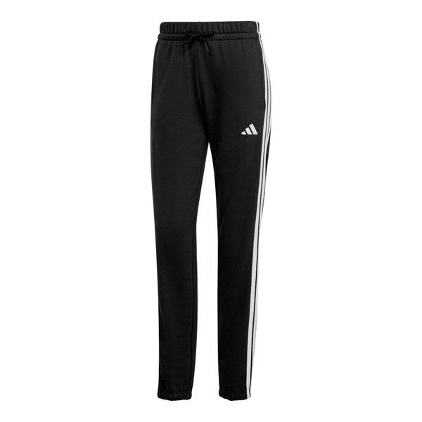 Spodnie Essentials 3-Stripes French Terry Cuffed. Białe spodnie dresowe damskie Adidas, m, z materiału, na fitness i siłownię. Za 219.00 zł.