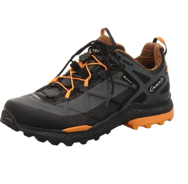 Buty trekkingowe męskie AKU Rocket Dfs GTX. Brązowe buty trekkingowe męskie Aku, z gore-texu, bez zapięcia, trekkingowe, gore-tex. Za 816.70 zł.