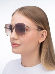 Guess Damskie okulary przeciwsłoneczne w kolorze złoto-jasnobrązowym rozmiar: 61. Brązowe okulary przeciwsłoneczne damskie Guess. Za 215.71 zł.