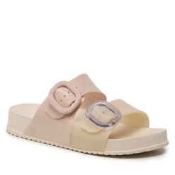 Klapki Melissa. Brązowe klapki damskie Melissa, bez wzorów, bez obcasa. Za 269.99 zł.