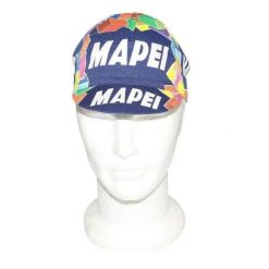 Czapka rowerowa Gist Equipe Vintage Mapei. Brązowe czapki męskie GIST, bez wzorów, z materiału, eleganckie. Za 113.77 zł.