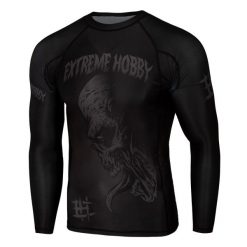 Koszulka sportowa męska Rashguard do MMA EXTREME HOBBY NIGHTMARE 2. Czarne bielizna termoaktywna męska EXTREME HOBBY, l, bez wzorów, z bawełny. Za 209.00 zł.