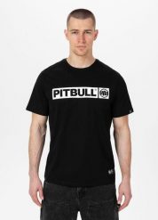 Koszulka bawełniana sportowy t-shirt dla dorosłych Hilltop. Czarne t-shirty męskie PITBULL, na lato, m, z aplikacjami, z bawełny, bez kołnierzyka. Za 89.00 zł.