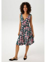 Aniston Sukienka w kolorze jasnoróżowo-morskim rozmiar: 38. Niebieskie sukienki damskie Aniston, bez wzorów, bez kołnierzyka, bez ramiączek, mini. Za 69.91 zł.