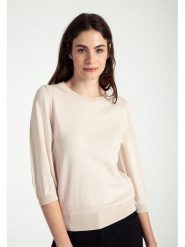 More & More Sweter w kolorze kremowym rozmiar: 34. Brązowe swetry klasyczne damskie MORE & MORE, bez kołnierzyka. Za 97.28 zł.