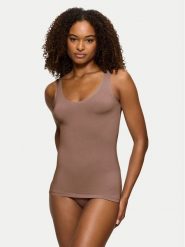Triumph Top Smart Natural 10213349 Brązowy Slim Fit. Brązowe topy damskie Triumph, bez wzorów, bez kołnierzyka. Za 79.99 zł.