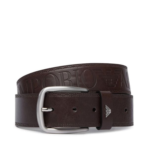 Pasek Emporio Armani. Zielone paski męskie Emporio Armani, bez wzorów. Za 569.99 zł.