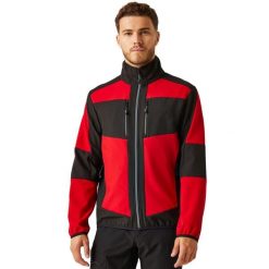 Kurtka Softshellowa Unisex Dla Dorosłych 2 Warstwy. Czarne kurtki męskie Regatta, xl, bez wzorów, z elastanu, bez kaptura. Za 198.99 zł.