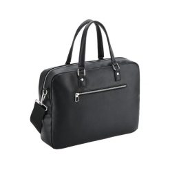 Torba Quadra Luxe. Czarne torby męskie na ramię QUADRA, bez wzorów, ze skóry, na ramię. Za 199.90 zł.