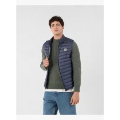 Kurtka puchowa bez rękawów JOTT Tom. Niebieskie kurtki męskie jott, m, bez wzorów, z puchu, bez kaptura. W wyprzedaży za 536.00 zł.
