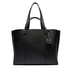 Torebka PINKO. Czarne shopper bag damskie Pinko, bez wzorów, bez dodatków. Za 1,009.00 zł.