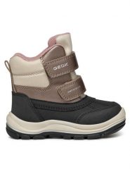 Geox Śniegowce B Flanfil Girl B Abx B463WD 050FU C0976 M Czarny. Czarne kozaki dziewczęce Geox, bez wzorów, ze skóry, bez obcasa. Za 229.99 zł.