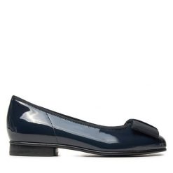 Baleriny Gabor. Niebieskie baleriny damskie Gabor, bez wzorów, bez obcasa. Za 369.99 zł.