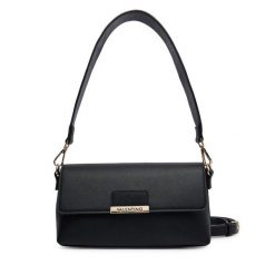 Torebka Valentino. Czarne torebki klasyczne damskie Valentino, bez wzorów, bez dodatków. Za 549.99 zł.