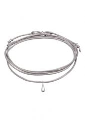 Elli Damski choker wisiorek kropla z satynową szarością ze srebra próby 925 Sterling Silver Naszyjniki 1 ct. Szare naszyjniki damskie Elli, srebrne. Za 283.99 zł.