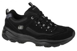 Buty sportowe Sneakersy damskie, I-Conik. Czarne buty sportowe na co dzień damskie Skechers, bez wzorów, z materiału, trekkingowe. Za 269.99 zł.