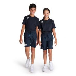 Spodenki Arena Junior Team Bermuda Panel. Niebieskie szorty męskie Arena, na lato, bez wzorów, z materiału, klasyczne. Za 139.99 zł.