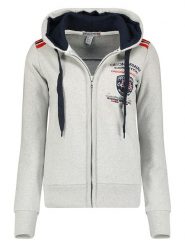 Geographical Norway Bluza "Finion" w kolorze szarym rozmiar: XXL. Szare bluzy z kapturem damskie Geographical Norway, xxl, z bawełny. Za 109.78 zł.