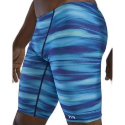 Spodenki treningowe do kolan TYR Technowave 487 - jammery. Niebieskie kąpielówki męskie TYR, m, bez wzorów, do pływania. Za 199.00 zł.