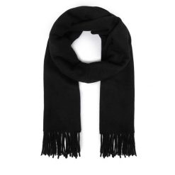Szalik Weekend Max Mara. Czarne szaliki i kominy damskie Weekend Max Mara, bez wzorów. Za 544.99 zł.