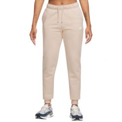 Spodnie sportowe damskie W NSW Club Fleece Pant. Brązowe spodnie sportowe damskie Nike, l, z bawełny, trekkingowe. Za 199.99 zł.