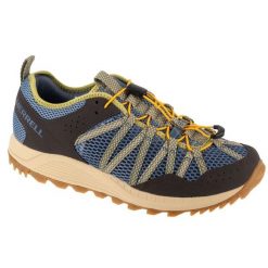 Buty Merrell Wildwood Aerosport J038033 niebieskie. Niebieskie buty sportowe na co dzień męskie z gumy, bez zapięcia. Za 499.91 zł.