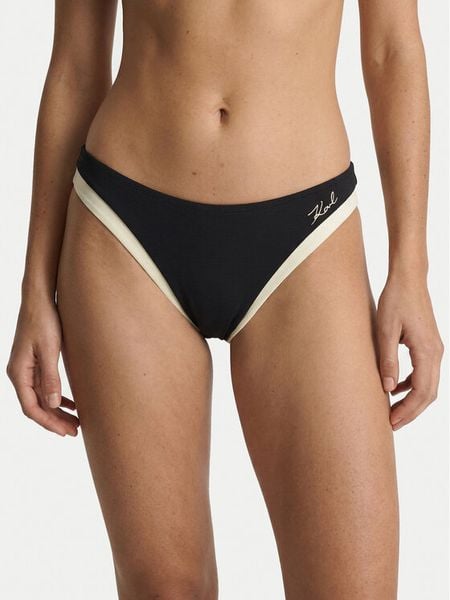 KARL LAGERFELD Dół od bikini B2W46023 Czarny. Czarne bikini damskie Karl Lagerfeld, bez wzorów. Za 259.99 zł.