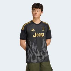 Koszulka piłkarska ADIDAS Juventus 26/27 trzecia. Bluzki sportowe damskie Adidas, m, z materiału, bez ramiączek, do piłki nożnej, climacool (adidas). Za 439.99 zł.