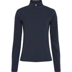 Damska koszulka jeździecka 1/2 z długim rękawem i zamkiem błyskawicznym Equipage. Niebieskie t-shirty damskie EQUIPAGE, xl, bez wzorów, z materiału, bez kołnierzyka. Za 247.00 zł.