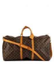 Louis Vuitton Torba podróżna w kolorze brązowym - 60 x 33 x 26 cm rozmiar: onesize. Brązowe torebki klasyczne damskie Louis Vuitton, bez wzorów, z materiału, bez dodatków. Za 5,842.99 zł.