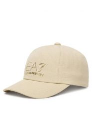 EA7 Emporio Armani Czapka z daszkiem 7W000327 AF13009 U1088 Beżowy. Brązowe czapki z daszkiem damskie EA7 Emporio Armani, bez wzorów, z bawełny. Za 349.99 zł.