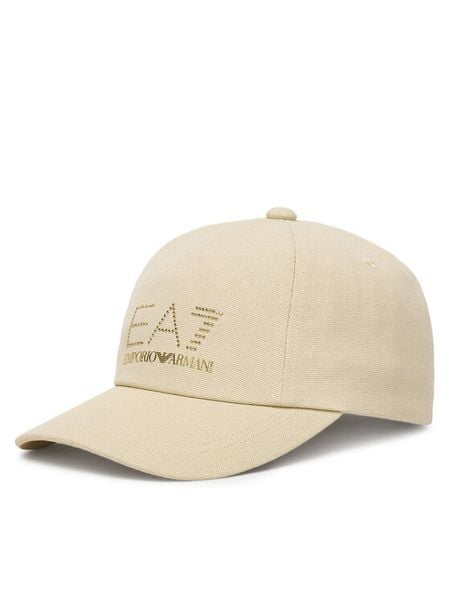 EA7 Emporio Armani Czapka z daszkiem 7W000327 AF13009 U1088 Beżowy. Brązowe czapki z daszkiem damskie EA7 Emporio Armani, bez wzorów, z bawełny. Za 349.99 zł.