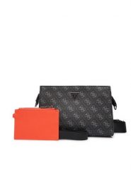 Guess Saszetka HMMILO P6157 Czarny. Czarne saszetki męskie Guess, ze skóry. Za 369.99 zł.