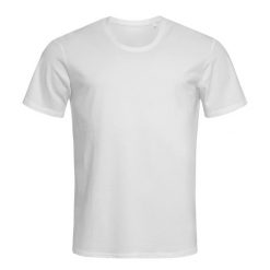 Męska Koszulka Clive Crew Neck Relaxed Fit T-shirt. Białe t-shirty męskie Stedman, m, bez wzorów, bez kołnierzyka. Za 58.99 zł.