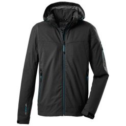 Kurtka męska Killtec - Vojak MN SOFTSHELL JCKT B. Czarne kurtki softshell damskie KILLTEC, m, bez wzorów, z softshellu, bez kaptura. W wyprzedaży za 225.00 zł.