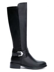 Foreverfolie Kozaki w kolorze czarnym rozmiar: 38. Czarne kozaki damskie Foreverfolie, bez obcasa. Za 158.84 zł.