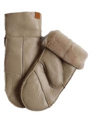 Kaiser Naturfellprodukte Wełniane rękawiczki "Nappa" w kolorze beżowym rozmiar: 8. Brązowe rękawiczki damskie Kaiser Naturfellprodukte, bez wzorów, z materiału. Za 109.00 zł.