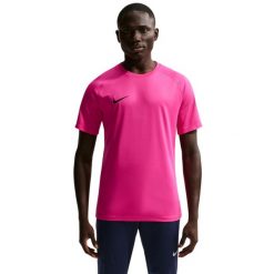 Koszulka męska Nike Dri-Fit Park VIII fuksja. Czerwone t-shirty sportowe męskie Nike, m, z poliesteru, bez ramiączek, do piłki nożnej, dri-fit (nike). Za 66.99 zł.
