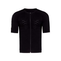 Koszulka rowerowa męska X-Bionic Effektor 4.0 Bike Zip black. Czarne t-shirty sportowe męskie XBIONIC, m, bez ramiączek, rowerowe. Za 279.00 zł.