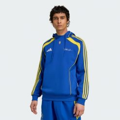 Bluza z kapturem Juventus Vialli Pack Doubleknit. Niebieskie bluzy z kapturem męskie Adidas, xl. Za 349.00 zł.