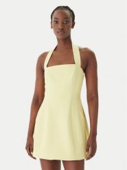 Bardot Sukienka koktajlowa Nevelle 59857DB1 Żółty Slim Fit. Żółte sukienki damskie BARDOT, bez wzorów, z syntetyku, wizytowe, bez kołnierzyka, bez ramiączek. Za 639.99 zł.